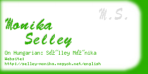 monika selley business card